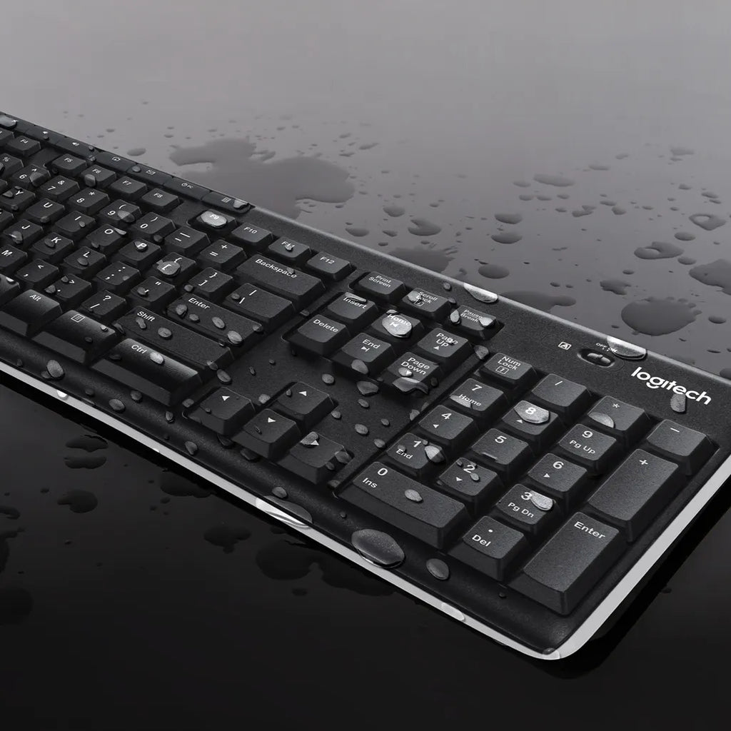 LOGITECH MK270 WIRELESS KEYBOARD AND MOUSE COMBO - BLACK