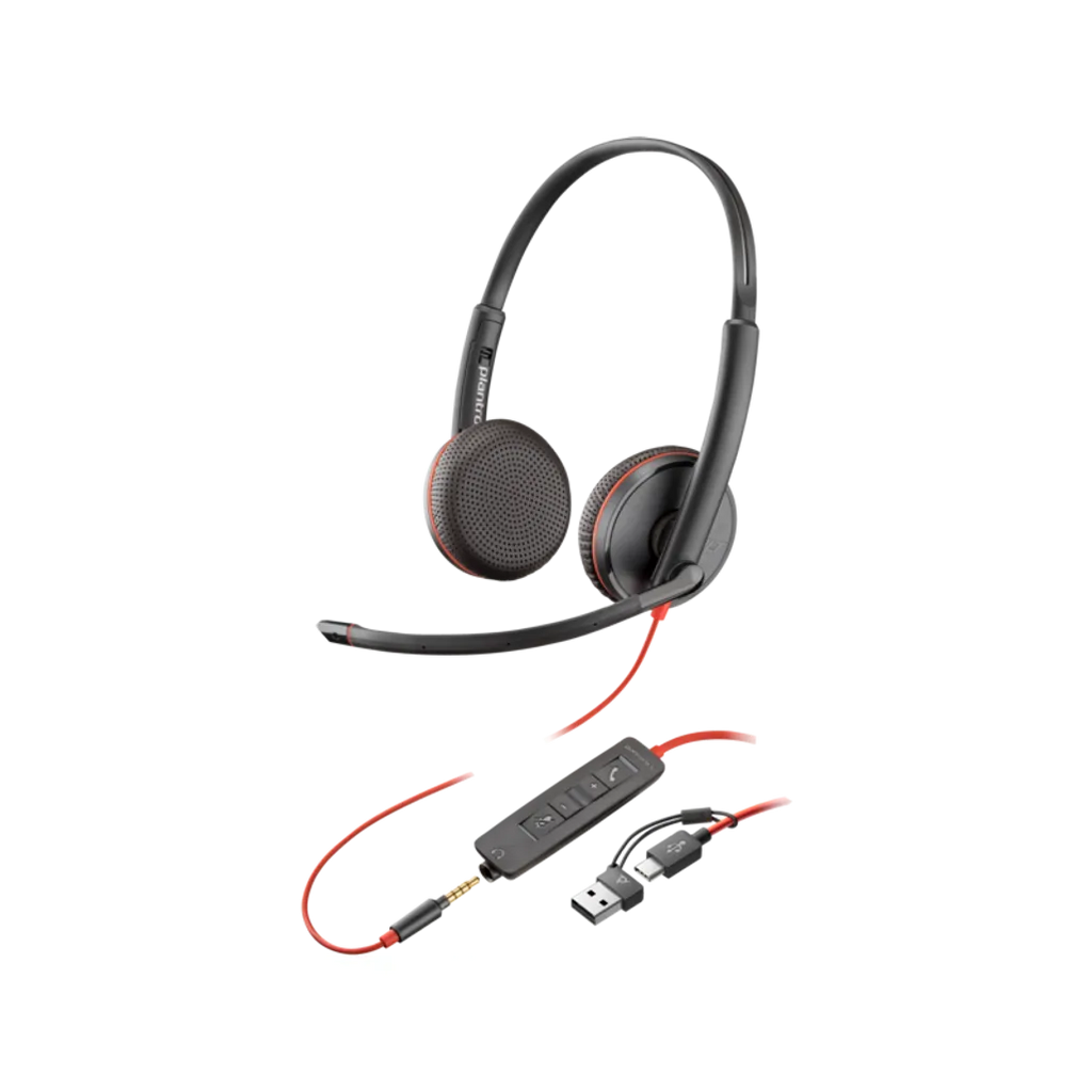 HP Poly Blackwire 3225 Stereo Headset
