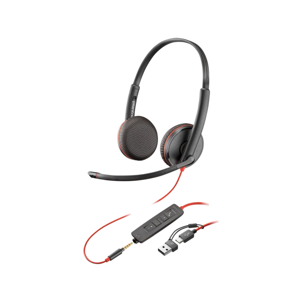HP Poly Blackwire 3225 Stereo Headset
